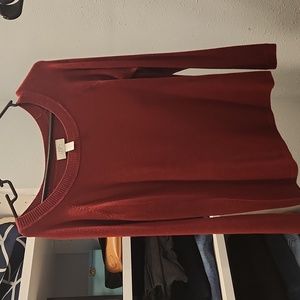 Cranberry colored sweater